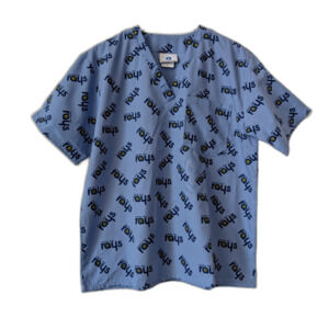 Tampa Bay Rays Scrub Top Medium V-Neck Medical Uniform MLB Baseball
